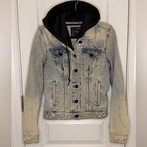 Blank NYC Denim Jacket with Black Accents